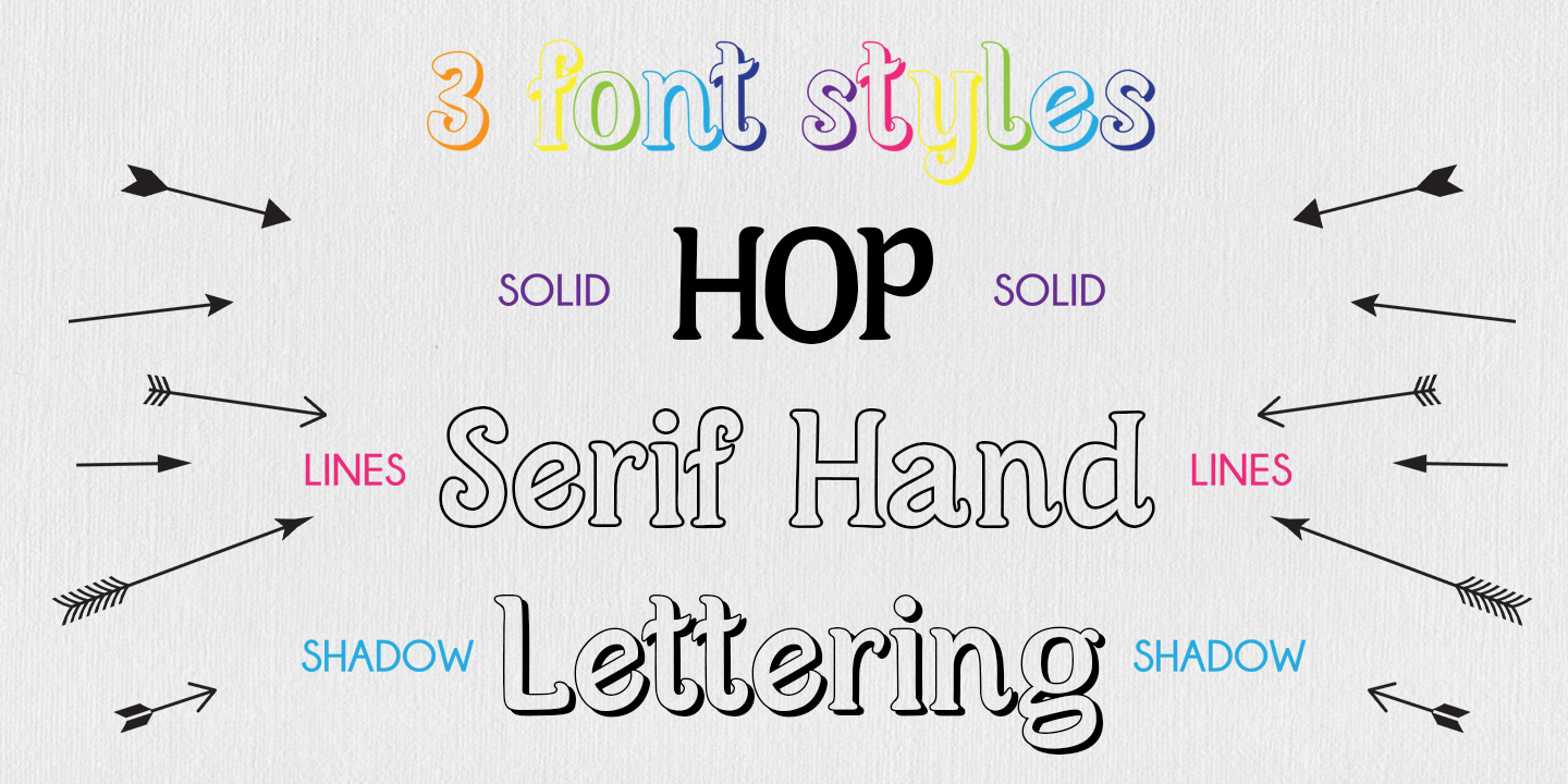 Beispiel einer Hop Serif Hand Lettering-Schriftart #4